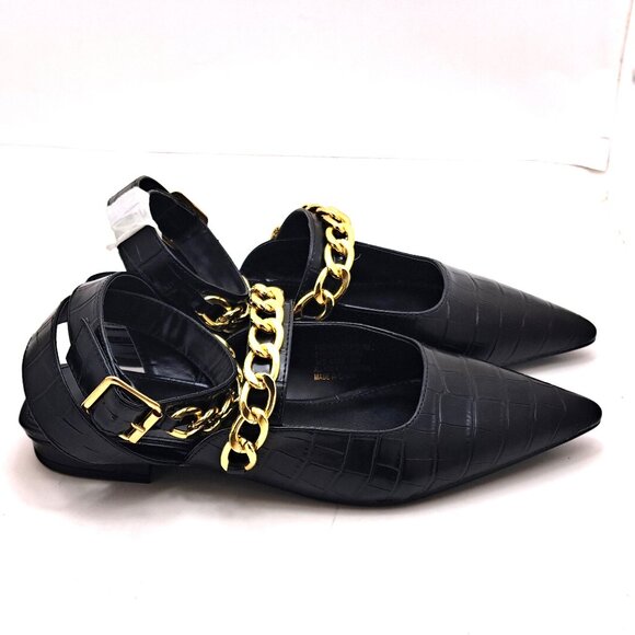 Fashion to Figure Aliza Women's Ankle Strap Flats - Size 8 - Picture 2 of 13